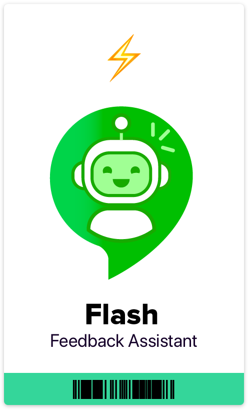 Bolt's feedback assistant - Flash
